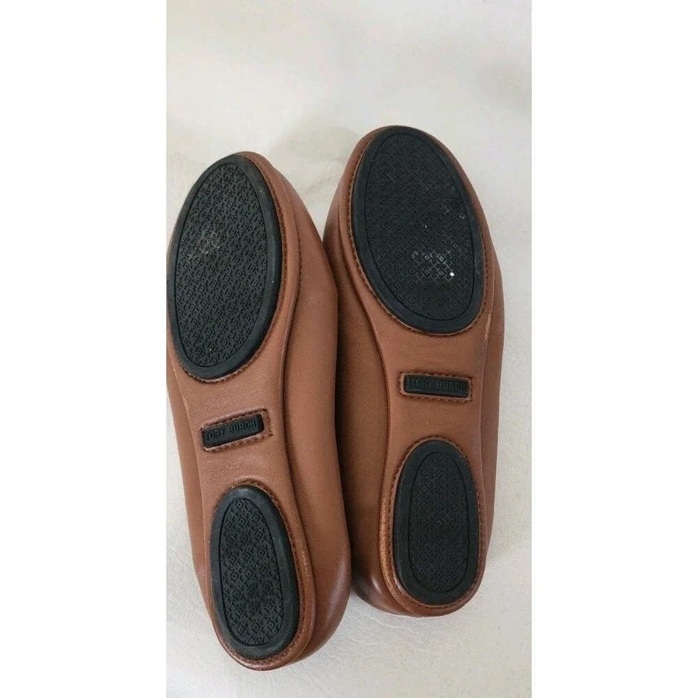Tory Burch Minnie Travel Ballet Flat Designer Women’s  Brown EU 35/ 5